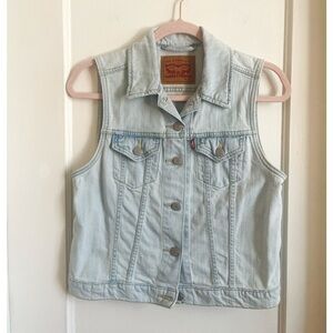 Levi's Light Blue Denim Vest